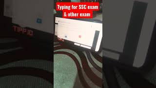 typing for SSC CGL chsl exam competitive government exam motivation tipp10 mobile typing OTG shorts [upl. by Okwu]