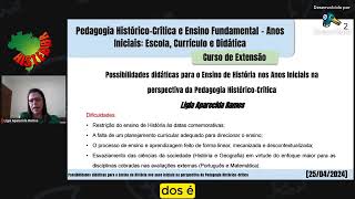 Possibilidades didáticas para o ensino de história  LIGIA RAMOS [upl. by Shelly]