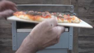 rocket stove First Pizza cook [upl. by Hales]