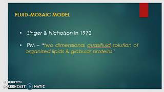 VIDEO 1 Plasma membrane [upl. by Ettenom426]