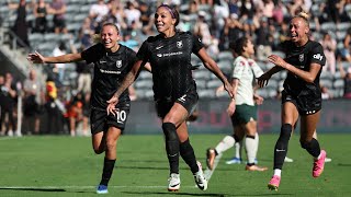 UNBELIEVABLE bicycle kick by Angel Citys Sydney Leroux 😱 [upl. by Dnalkrik588]