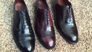 Allen Edmonds park avenue vs Alden cap toe balmoral shell cordovan shoe review [upl. by Rapp604]