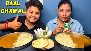 ASMR Eating Dal Chawal  Salad  Amul Chaach Mukbang  YashalsVlogs [upl. by Welbie]