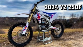 Brand New 2024 Yamaha Yz250f First Ride  Impression [upl. by Rae707]