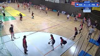 Czechia vs France  Cloth Women  Dodgeball World Championships 2024 [upl. by Thormora89]