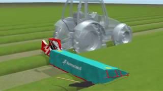 Kverneland 2600 series disc mower with Nonstop BreakBack Animation [upl. by Regor]