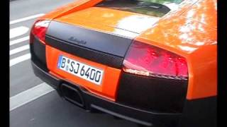 Awesome Orange Lamborghini Murcielago LP640 LP670 SV design Parking and Accelerating [upl. by Nahrut646]