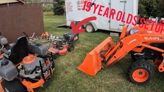 2024 Lawn care setup 19 years old [upl. by Nodyroc]