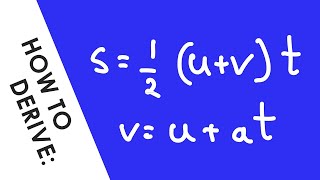 How to Derive suvat Equations Quickly  A Level Physics [upl. by Reniar]