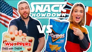 HEAD TO HEAD UK VS USA SNACK SHOWDOWN 🇬🇧🇺🇸  This With Them [upl. by Gudrin979]