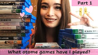 Part 1 What otome games have I played Otome games collection reveal [upl. by Ymor]