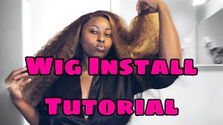 ZLIKE Lace Front Wig Install Tutorial [upl. by Terej]