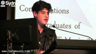 Gideon Benson of The Preatures Graduation Ceremony Keynote [upl. by Daley]