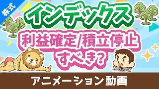 【株高でどうする】インデックスファンドの「利益確定」と「積立ストップ」について解説【株式投資編】：（アニメ動画）第434回 [upl. by Laehcimaj57]