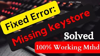 Missing keystore or debugkeystore Missing Android Studio Error FIXED SHA1100 working infoaihub [upl. by Nolana608]