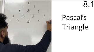 Edexcel AS Level Maths 81 Pascal’s Triangle [upl. by Wassyngton]