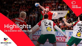 GOAL COMPILATION  The best danish goals at the preliminary round at EHF European Championship 2024 [upl. by Arick]