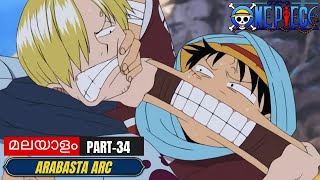 One Piece മലയാളം Explanation  Part34  Episode 96  97  Arabasta Arc [upl. by Atsillac]