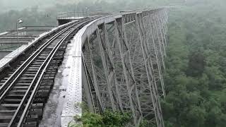 Incredible Gokteik Viaduct Drivers view of approach and crossing Myanmar Burma Railways Trains [upl. by Erasmo313]