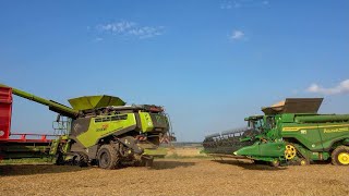 John Deere X9  1000  Claas Lexion 795 [upl. by Nicolas]