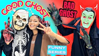 Good Ghost 🥶 Bad Ghost 🧟‍♂️ Funny Series Wait for twist 👹 Comedy🤣 Minshasworld [upl. by Merton700]