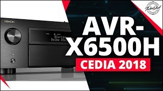 CEDIA 2018  New Denon AVRX6500H X4500H and X3500H [upl. by Nanyk]