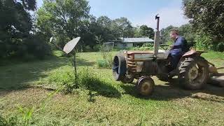 Mowing with a Bolens G192 and a Woods 4ft bushhogg [upl. by Rillings]