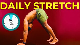 5 MINUTE MORNING STRETCH  Beginner Friendly  Do This Every Morning [upl. by Myron]