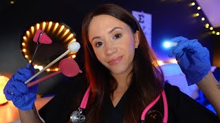 ASMR  Full Doctor Medical Exam ear eye face scalp physical checkup [upl. by Lydie]