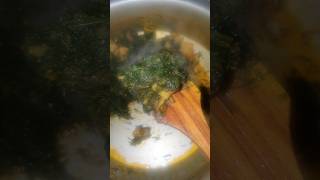 Aloo Soya saag🍲foodlover cooking chef shortvideo [upl. by Colver]