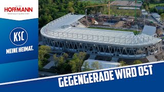 Aus der Gegengerade wird die Osttribüne  Karlsruher Wildpark  Die Stadionbaustelle [upl. by Swann]