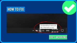 How to Fix Unidentified Network No Internet Access on Windows 1011 [upl. by Haneen]