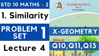 Similarity  Problem Set 1 Lecture 4 SSC Class 10 Geometry  Maths Part 2  Maharashtra State Board [upl. by Clare149]