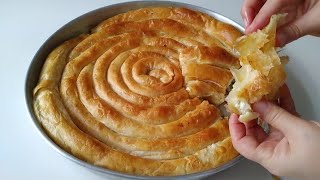 📣YILLARCA BOŞA UĞRAŞMIŞIZ❗️SADECE 8 SEFER AÇARAK KOCA 1 TEPSİ ÇITIR ÇITIR UFALANAN EL AÇMASI BÖREK [upl. by Asaeret]