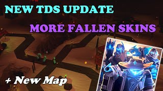 NEW TDS UPDATE NEW Fallen Skins  New Map  Tower Defense Simulator [upl. by Kronick]