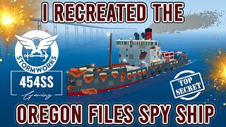 Making the SPY SHIP from the Oregon Files books in Stormworks [upl. by Nilreb]