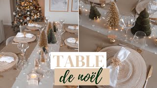 Ma décoration de table de noël  2021 [upl. by Nayrda]