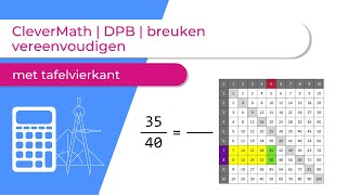 CleverMath  DPB  breuken vereenvoudigen met tafelvierkant [upl. by Lee755]