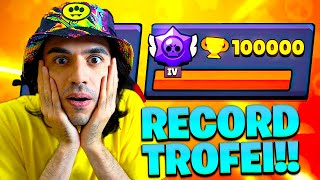 SUPERO IL RECORD DI TROFEI SU BRAWL STARS [upl. by Ninahs]