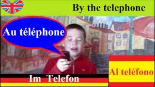 Apprendre à parler français anglais au téléphone  salutation présentation questions [upl. by Toft]