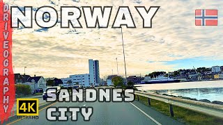 Fall Foliage Tour of Sandnes Norway 4K [upl. by Haseefan]