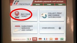 Train Tickets in ITALY Trenitalia Biglietti [upl. by Yerrot]