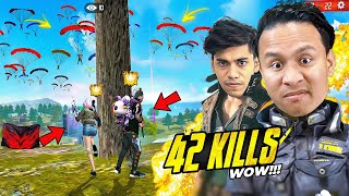 OH Wow 😱 42 Kills in Grandmaster Top 1 Lobby with UnGraduateGamer  Free Fire Max [upl. by Hsevahb]