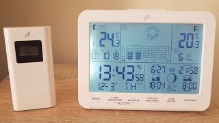 AURIOL Radio Controlled Weather Station LD5190 Unboxing Review [upl. by Masry]