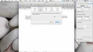 iWork Pages How To Export A Pages File As A Word Document [upl. by Reidid]