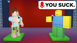 Roasting People In Roblox VOICE CHAT [upl. by Gorrono]