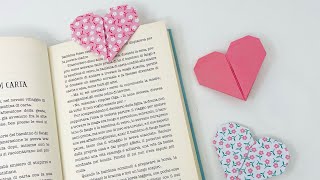 SEGNALIBRO CUORE ORIGAMI TUTORIAL [upl. by Pleione]