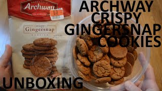 Unboxing Archway Crispy Gingersnap Cookies [upl. by Neisa]