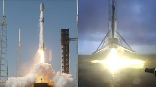 SpaceX Starlink 187 launch and Falcon 9 first stage landing 20 August 2024 [upl. by Wilonah190]