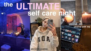 the ULTIMATE selfcare night 🫧 my 27 step pamper routine skincare amp haircare [upl. by Yanej267]